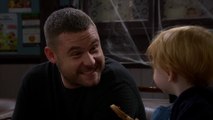 Robron - Seb Comes To Cheer Up Daddy Aaron & Aaron Tells Seb Where Daddy Robert’s Gone..