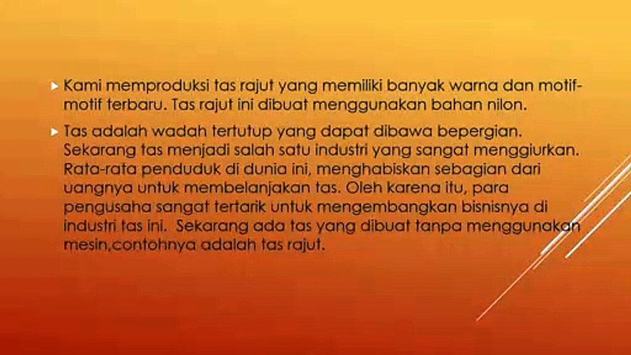 yesinta tas rajut