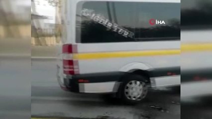 Şehirlerarası yola mazot döküldü, çok sayıda araç kaza yaptı