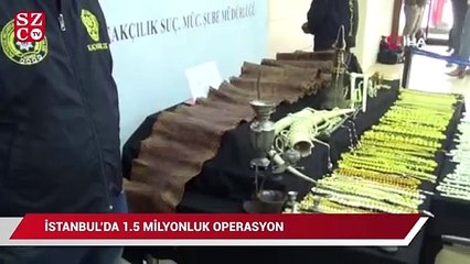 İstanbul’da 1.5 milyonluk operasyon! Piton da var gergedan da