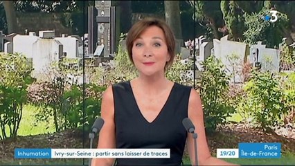 France 3 : l'espace d'inhumation écologique du cimetière parisien d'Ivry  (août 2019)