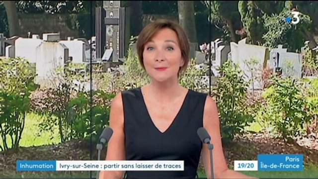 France 3 : l'espace d'inhumation écologique du cimetière parisien d'Ivry (août 2019)