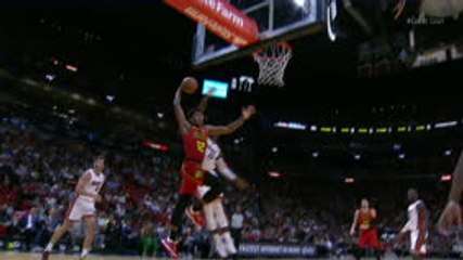 Adebayo's big block on Hunter