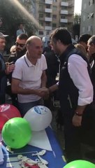 Roma - Matteo Salvini al mercato di Torpignattara: "Virginia il sindaco, non è il tuo mestiere"