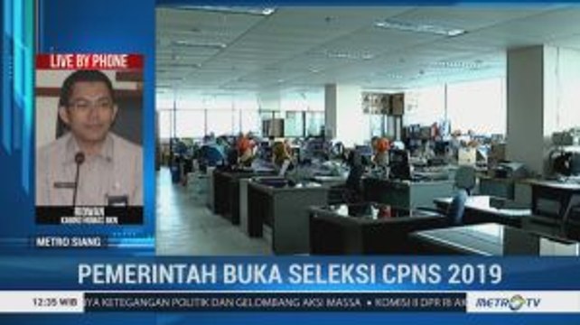Pendaftaran Seleksi CPNS Dibuka Mulai 11 November 2019