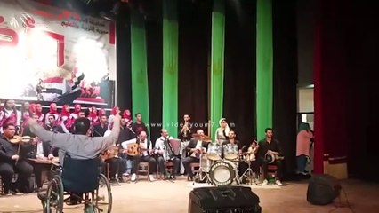 مايسترو من ذوى الاحتياجات الخاصة يقود فرقة قصر ثقافة بنها