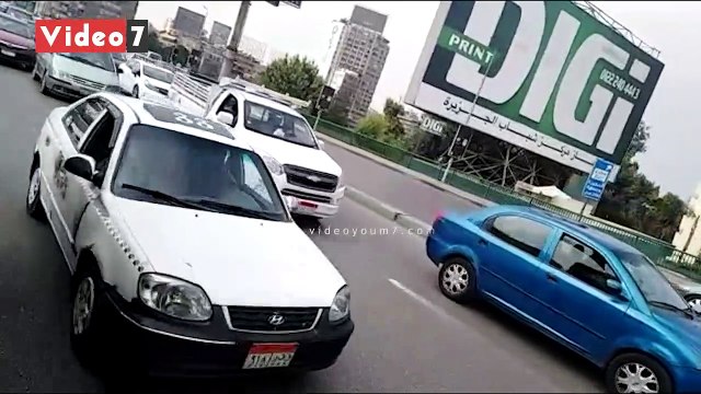 سيولة مرورية أعلى كوبري 6 أكتوبر من الجيزة إلى مدينة نصر