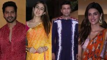 Sara Ali Khan, Shahid Kapoor With Mira, Taapsee Pannu & Others At Vashu Bhagnani's Diwali Party