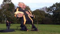 Edenbridge Guy: John Bercow effigy head TORN OFF in high winds