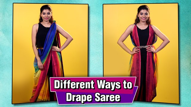 Different ways to drape Saree | | साडी नेसण्याच्या हटके पद्धती | #TMI With Reena Ep 09