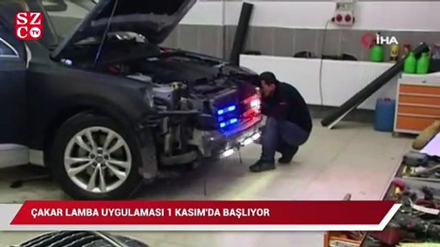 Çakar lamba uygulaması 1 Kasım’da başlıyor