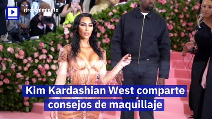Kim Kardashian West comparte consejos de maquillaje