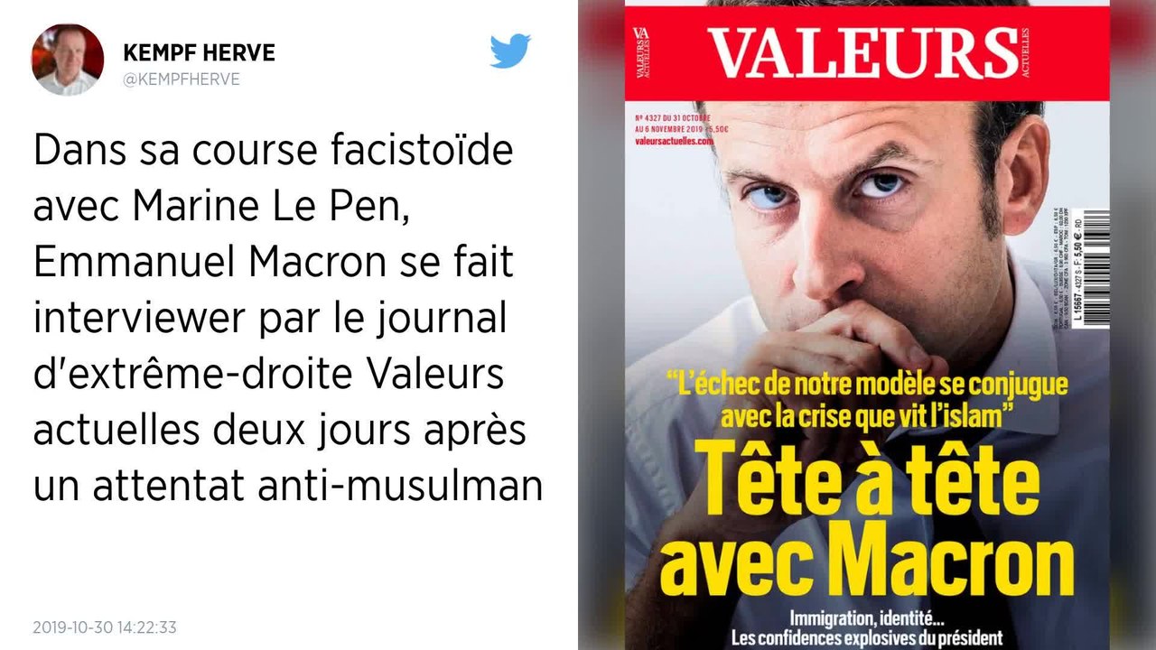 Immigration, communautarisme, voile : Emmanuel Macron s’explique dans « Valeurs actuelles »