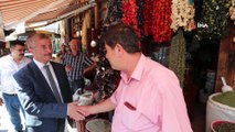 Başkan Mehmet Tahmazoğlu, esnafı ziyaret etti