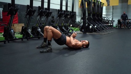 Kettlebell Crush Grip Bridge Press