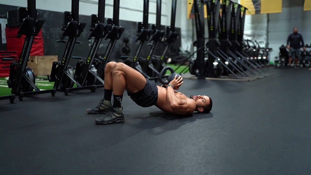 Kettlebell Crush Grip Bridge Press