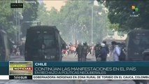 Pese a la represión, manifestaciones en Chile se mantienen