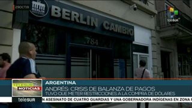 Argentina impone control cambiario para evitar fuga de divisas