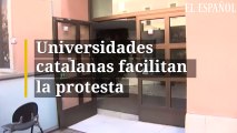 Universidades catalanas facilitan la protesta de los estudiantes 'indepes' con la evaluación única