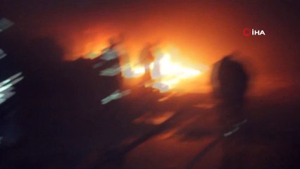 Geri dönüşüm fabrikasında korkutan yangın