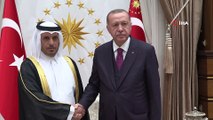Cumhurbaşkanı Erdoğan, Katar Başbakanı Şeyh Abdullah bin Nasır bin Halife el-Sani’yi kabul etti