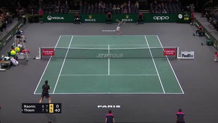 Paris Masters: Thiem bt Raonic (7-6 5-7 6-4)