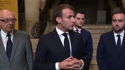 Emmanuel Macron à Rouen après l'explosion de la visite Lubrizol