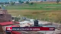 Atacan a policías municipales en Michoacán