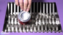 Shredding a Coke Can very slowly.