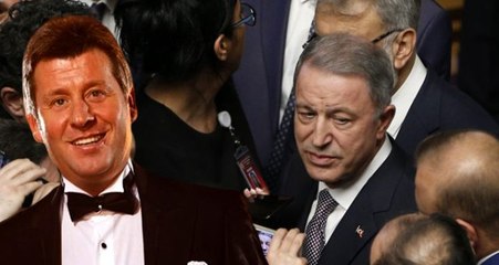 Hulusi Akar ile Metin Şentürk'ün diyaloğu resepsiyona damga vurdu: Hiç bizi görmüyorsun