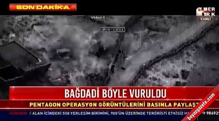 Bağdadi operasyonunun görüntüleri yayımlandı