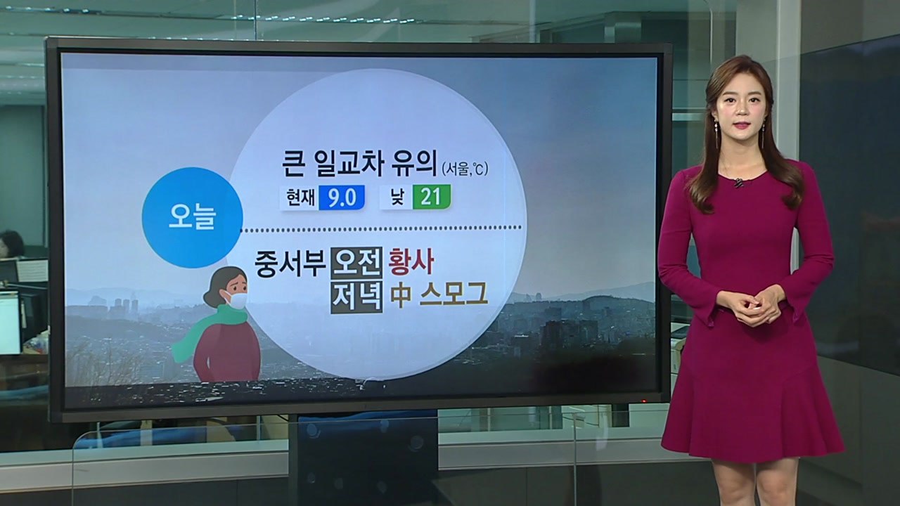 [날씨] 황사에 中스모그 유입...전국 공기 탁해 / YTN