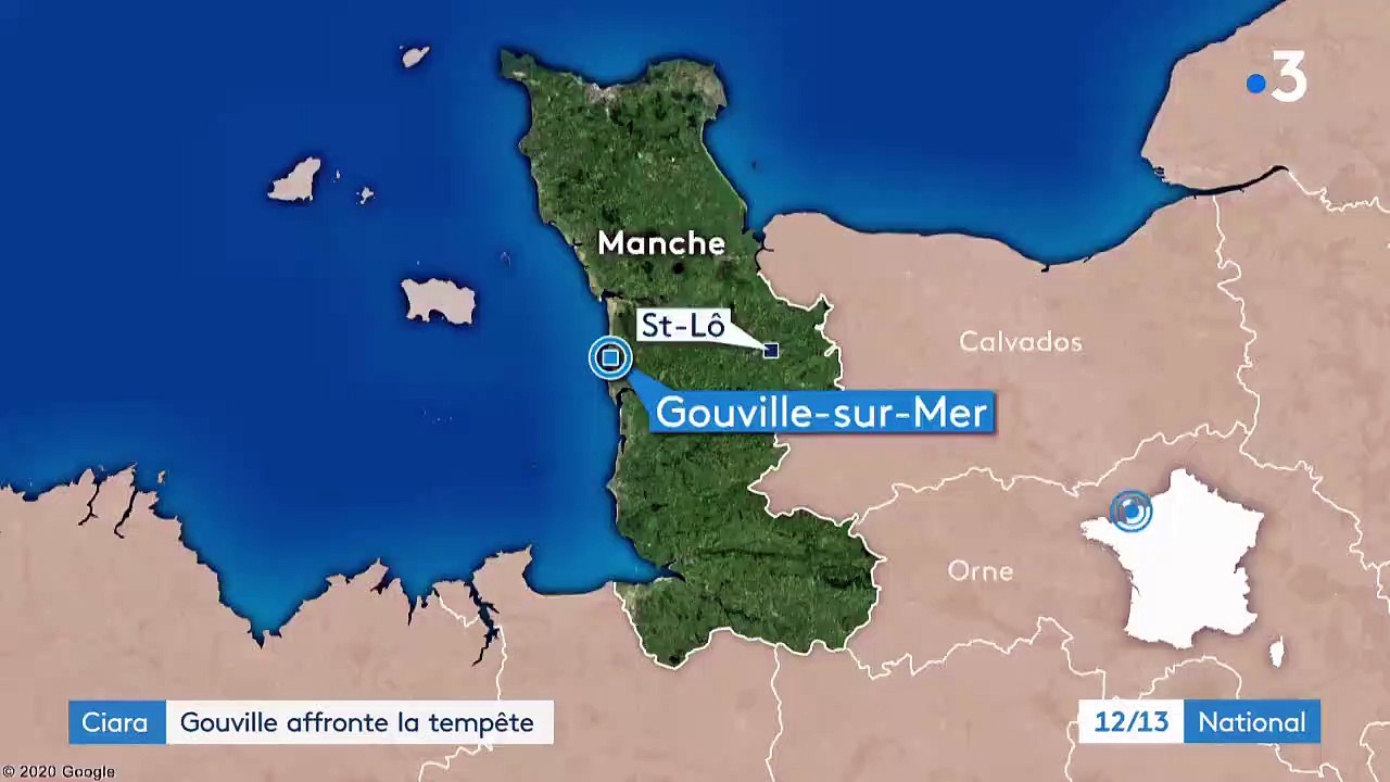 Tempête Ciara : Gouville-sur-Mer affronte la tempête