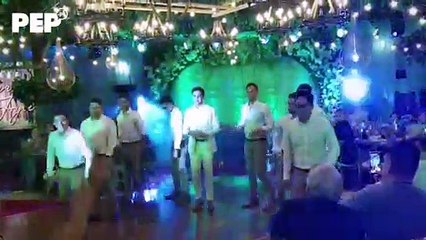 Juancho Trivino dances with friends, Joyce Pring sings for Juancho