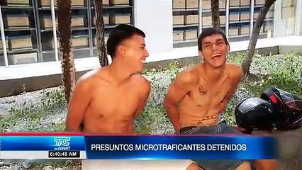 Dos presuntos microtraficantes fueron capturados en Guayaquil
