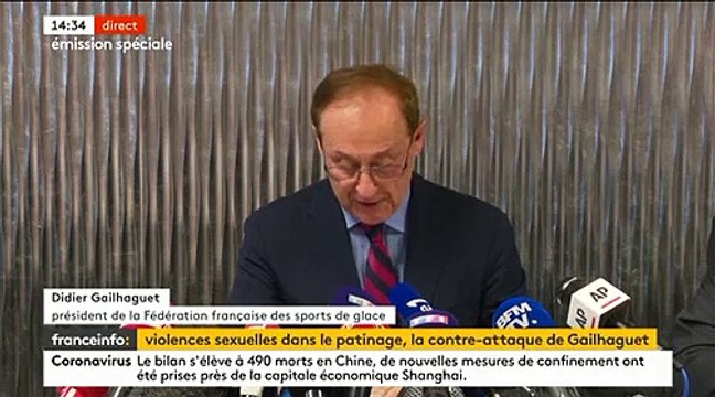 Abus sexuels dans le patinage - Le président de la fédération, Didier Gailhaguet, dénonce une ministre des Sports moralisatrice - VIDEO