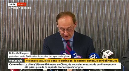 Abus sexuels dans le patinage - Le président de la fédération, Didier Gailhaguet, dénonce une ministre des Sports "moralisatrice" - VIDEO