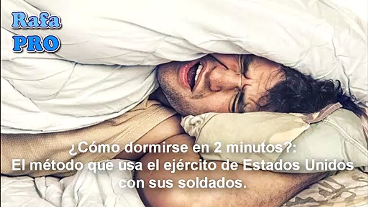 ¿Cómo dormirse en 2 minutos?