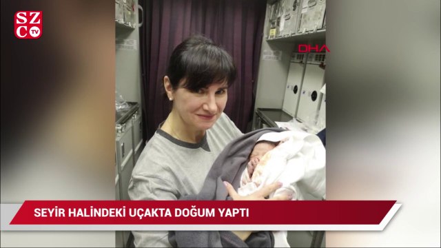 Seyir halindeki uçakta doğum yaptı... Doktor 'film gibiydi' dedi