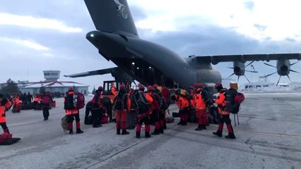 Bahçesaray'da yaşanan çığ felaketi için arama kurtarma ekibi geldi