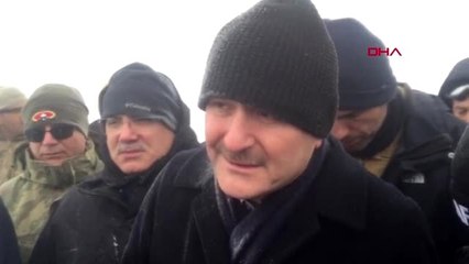 Van içişleri bakanı soylu çığ düşen bölgede