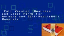 Full Version  Business and Legal Forms for Authors and Self-Publishers Complete