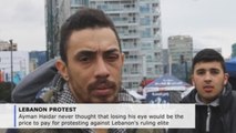 Protesters suffer eye injuries in Lebanon demonstrations