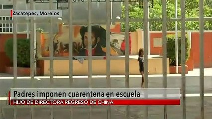 Tras recibir a su hijo de China, piden a maestra en Morelos no trabajar por coronavirus