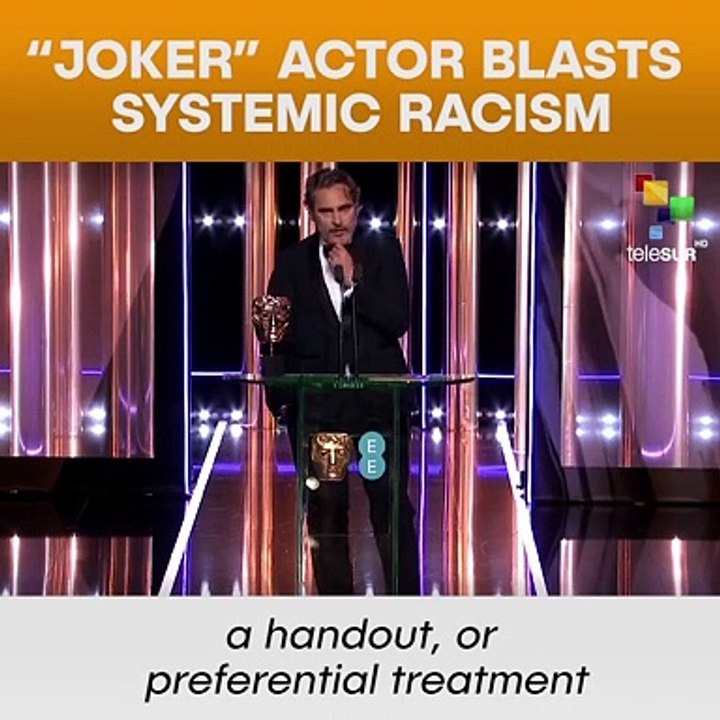 “Joker” Actor Blasts Systemic Racism