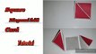 How to make Square Diagonal fold card | valentine's day card | handmade card | HappyCrafting with Adeeeba
