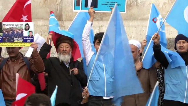 Çin katliamı Ankara’da protesto edildi