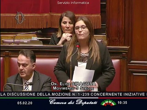 Elisa Siragusa - Dichiarazione di Voto (05.02.20)