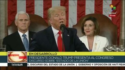 Trump arremete contra Venezuela durante discurso ante el Congreso