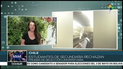 Chile: estudiantes rechazan prueba de selección universitaria